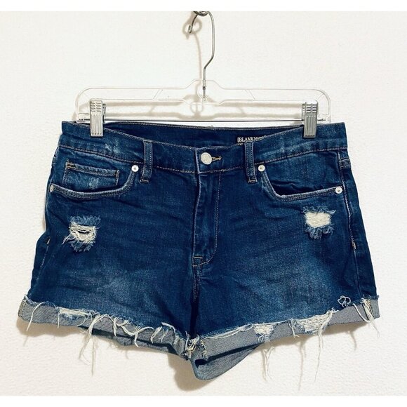 BlankNYC Shorts Womens 28 The Fulton Roll Up Distressed Ripped Boho Festival - Picture 1 of 6